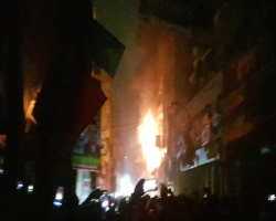 মধ্যনগরে বাজারের গোদাম আগুন,  ৫ লক্ষ টাকার ক্ষয়ক্ষতি 